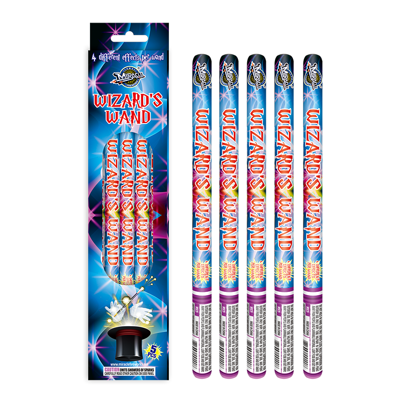 Wizard's Wand (5 pack) - Item # M929 – Liberty Fireworks