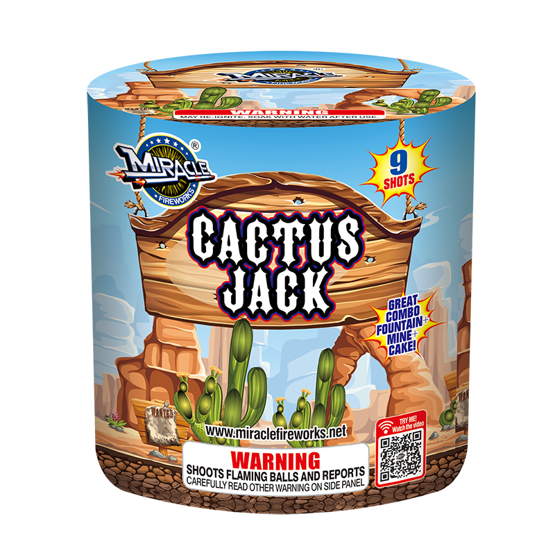 【新品未開封】cactus jack entertaiment system CACTUS JACK - Item # M656 – Liberty Fireworks