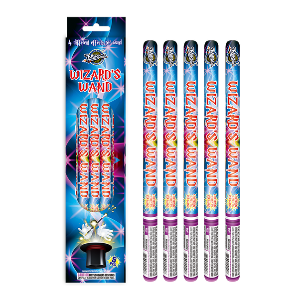 Wizard's Wand (5 pack) - Item # M929 – Liberty Fireworks