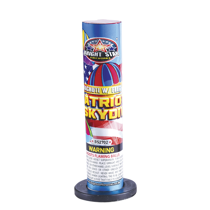 Patriotic Skydive Parachute - Item # BS2702 – Liberty Fireworks